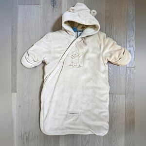 Disney Baby Plush Neutral Unisex Light Gray Bunting Bag 3-6 months